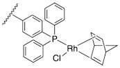 Chloronorbornadienetriphenyl­phosphinerhodium(I) (~5% Rh) polymer-bound FibreCat™