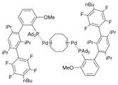 Bis{[2-(Diadamantylphosphino)-3-methoxy-2’,4’,6’-tri-i-propyl-3’-(2,3,5,6-tetrafluoro-4-butylphenyl)-1,1’-biphenyl]palladium(0)}1,5-cyclooctadiene, [AlPhos Palladium complex]