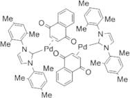 1,3-Bis(2,4,6-trimethylphenyl)imidazol-2-ylidene(1,4-naphthoquinone)palladium(0) dimer, 96%