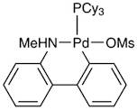 Methanesulfonato(tricyclohexylphosphino)(2'-methylamino-1,1'-biphenyl-2-yl)palladium(II), 98% [PCy3 Palladacycle Gen. 4]