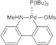 Methanesulfonato(tri-t-butylphosphino)(2'-methylamino-1,1'-biphenyl-2-yl)palladium(II), 98% [P(t-Bu)3 Palladacycle Gen. 4]