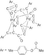 Tris[di(4-acetoxybenzylidene)acetone]dipalladium(0) di(4-acetoxybenzylidene)acetone adduct, min. 97%
