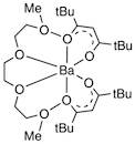 Bis(2,2,6,6-tetramethyl-3,5-heptanedionato)barium triglyme adduct(99.99%-Ba, Sr-0.5%) PURATREM