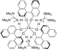 Tris[N,N,N,N-tetramethylguanidinium][tris(1S)-(1,1’-binaphalene)-2,2’-diolato]lanthanate La-HTMG-B
