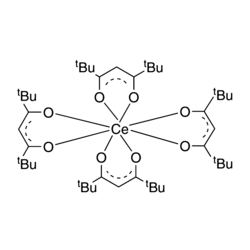 Tetrakis(2,2,6,6-tetramethyl-3,5-heptanedionato)cerium(IV), min. 97% (99.9%-Ce) (REO) [Ce(TMHD)4]