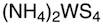 Ammonium tetrathiotungstate(VI), 99% (99.9+%-W)