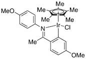 Chloro(pentamethylcyclopentadienyl){5-methoxy-2-{1-[(4-methoxyphenyl)imino-kN]ethyl}phenyl-kC}iridium(III), 99% Iridicycle-MeO