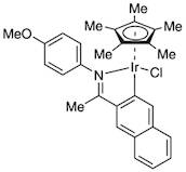 Chloro(pentamethylcyclopentadienyl){2-{1-[(4-methoxyphenyl)imino-kN]ethyl}naphthyl-kC}iridium(III), 99% Iridicycle-Naphth