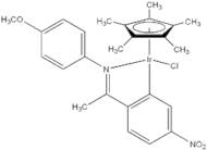 Chloro(pentamethylcyclopentadienyl){5-nitro-2-{1-[(4-methoxyphenyl)imino-kN]ethyl}phenyl-kC}iridium(III), 99% Iridicycle-NO2