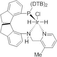 Chlorodihydrido{(S)-(-)-7-Bis(3,5-di-t-butylphenyl)phosphino-7'-[(3-methylpyridine-2-ylmethyl)amino]-2,2',3,3'-tetrahydro-1,1'-spirobiindane}iridium(III), >97% (>99% ee) Ir-(S)-DTB-SpiroPAP-3-Me