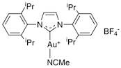 1,3-Bis(2,6-di-i-propylphenyl)imidazol-2-ylidene(acetonitrile)gold(I) tetrafluoroborate, 95%