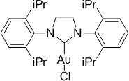 Chloro{1,3-bis[2,6-di-i-propylphenyl]-4,5-dihydroimidazol-2-ylidene}gold(I), 98% SIPrAuCl