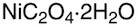 Nickel(II) oxalate dihydrate