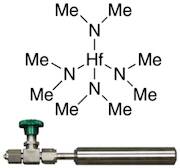 Tetrakis(dimethylamino)hafnium, 98+% (99.99+%-Hf, <0.2%-Zr) TDMAH, PURATREM, 72-8000, contained in 50ml Swagelok® cylinder (96-1071) for CVD/ALD
