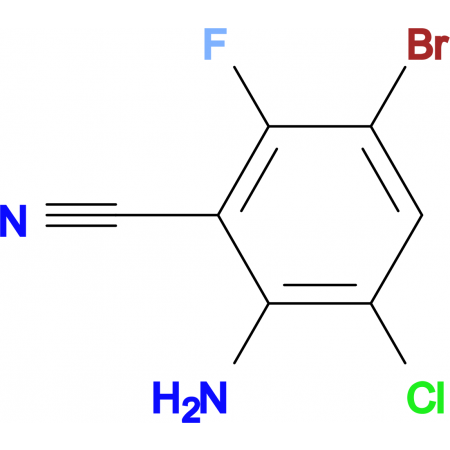 2-Amino-5-bromo-3-chloro-6-fluorobenzonitrile