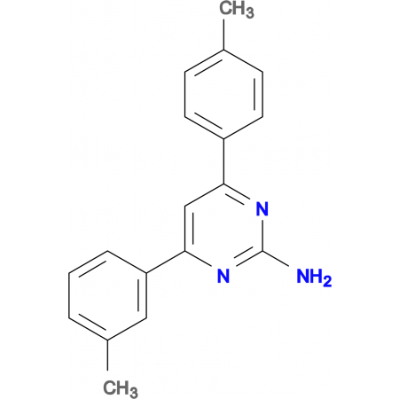 4-(3-methylphenyl)-6-(4-methylphenyl)pyrimidin-2-amine 10-524688
