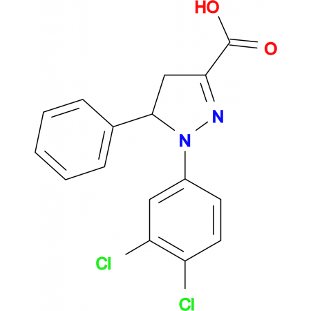 1-(3,4-dichlorophenyl)-5-phenyl-4,5-dihydro-1H-pyrazole-3-carboxylic ...