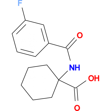 1-(3-fluorobenzamido)cyclohexane-1-carboxylic acid 10-526457