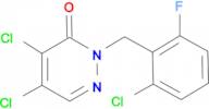 2-(2-Chloro-6-fluorobenzyl)-4,5-dichloro-pyridazine-3-(2H)-one