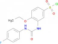 4-Ethoxy-3-[3-(4-fluorophenyl)ureido]benzenesulfonyl chloride
