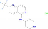 N-Piperidin-4-yl-2-(trifluoromethyl)-1,6-naphthyridin-5-amine hydrochloride monohydrate