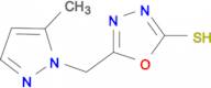 5-(5-Methyl-pyrazol-1-ylmethyl)-[1,3,4]oxadiazole-2-thiol