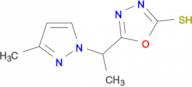 5-[1-(3-Methyl-pyrazol-1-yl)-ethyl]-[1,3,4]-oxadiazole-2-thiol