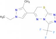 6-(1-Ethyl-3-methyl-1H-pyrazol-4-yl)-3-trifluoro-methyl-7H-[1,2,4]triazolo[3,4-b][1,3,4]thiadiazinezine