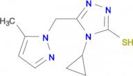 4-Cyclopropyl-5-(5-methyl-pyrazol-1-ylmethyl)-4H-[1,2,4]triazole-3-thiol
