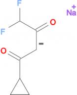 Sodium; 4-cyclopropyl-1,1-difluoro-4-oxo-but-2-en-2-olate