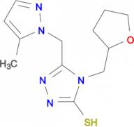 5-(5-Methyl-pyrazol-1-ylmethyl)-4-(tetrahydrofuran-2-ylmethyl)-4H-[1,2,4]triazole-3-thiol