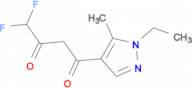 1-(1-Ethyl-5-methyl-1H-pyrazol-4-yl)-4,4-difluorobutane-1,3-dione