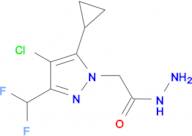 (4-Chloro-5-cyclopropyl-3-difluoromethyl-pyrazol-1-yl)-acetic acid hydrazide