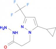 3-(5-Cyclopropyl-3-(trifluoromethyl)-1H-pyrazol-1-yl)propionic hydrazide