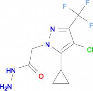2-[4-Chloro-5-cyclopropyl-3-(trifluoromethyl)-1H-pyrazol-1-yl]acetohydrazide