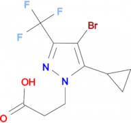 3-(4-Bromo-5-cyclopropyl-3-trifluoromethyl-pyrazol-1-yl)-propionic acid