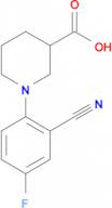 1-[(2-Cyano-4-fluoro)phenyl]piperidine-3-carboxylic acid