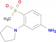 4-Methylsulfonyl-3-(pyrrolidin-1-yl)aniline