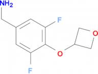 [3,5-Difluoro-4-(oxetan-3-yloxy)phenyl]methanamine