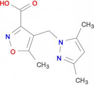 4-(3,5-Dimethyl-pyrazol-1-ylmethyl)-5-methyl-isoxazole-3-carboxylic acid