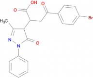 4-(4-Bromophenyl)-2-(3-methyl-5-oxo-1-phenyl-4,5-dihydro-1H-pyrazol-4-yl)-4-oxobutyric acid