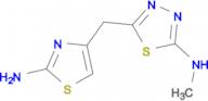 5-[(2-Amino-1,3-thiazol-4-yl)methyl]-N-methyl-1,3,4-thiadiazol-2-amine
