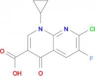 1-Cyclopropyl-6-fluoro-7-chloro-4-oxo-1,4-dihydro-1,8-naphthyridine-3-carboxylic acid