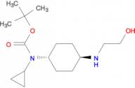 (1R,4R)-Cyclopropyl-[4-(2-hydroxy-ethylamino)-cyclohexyl]-carbamic acid tert-butyl ester