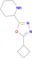 2-(5-Cyclobutyl-1,3,4-oxadiazol-2-yl)piperidine