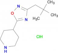 4-[3-(2,2-Dimethylpropyl)-1,2,4-oxadiazol-5-yl]piperidine hydrochloride