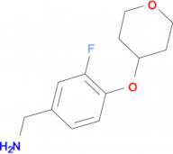 [3-Fluoro-4-(oxan-4-yloxy)phenyl]methanamine