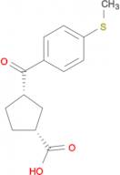 cis-3-(4-thiomethylbenzoyl)cyclopentane-1-carboxylic acid