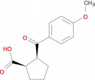 cis-2-(4-Methoxybenzoyl)cyclopentane-1-carboxylic acid