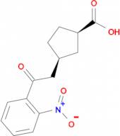 cis-3-[2-oxo-2-(2-nitrophenyl)ethyl]cyclopentane-1-carboxylic acid